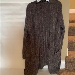 Chenille duster sweater